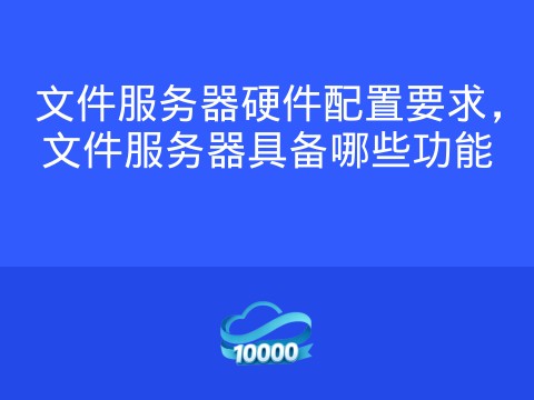 文件服务器硬件配置要求,文件服务器具备哪些功能