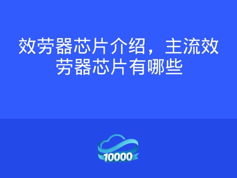 效劳器芯片介绍,主流效劳器芯片有哪些
