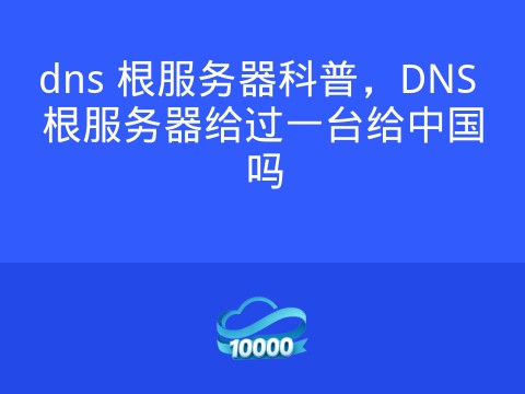 dns 根服务器科普,DNS 根服务器给过一台给中国吗