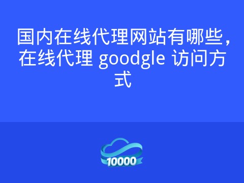 国内在线代理网站有哪些,在线代理 goodgle 访问方式