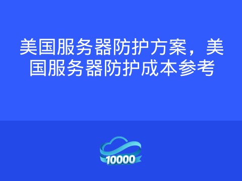 美国服务器防护方案，美国服务器防护成本参考