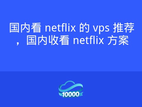 国内看 netflix 的 vps 推荐,国内收看 netflix 方案