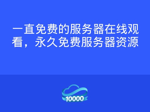一直免费的服务器在线观看,永久免费服务器资源
