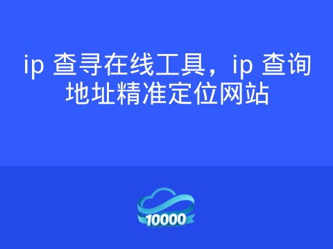 ip 查寻在线工具,ip 查询地址精准定位网站
