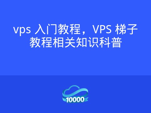 vps 入门教程,VPS 梯子教程相关知识科普