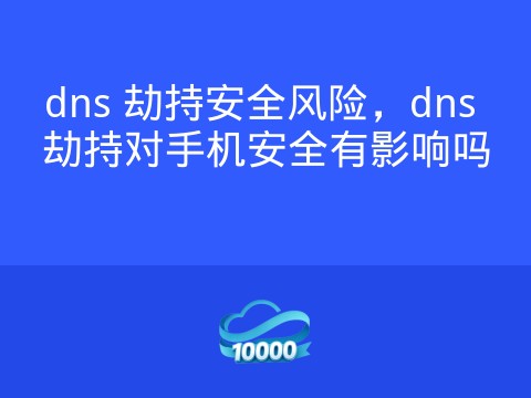 dns 劫持安全风险,dns 劫持对手机安全有影响吗