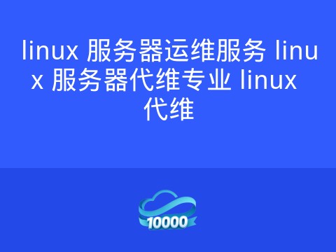 linux 服务器运维服务 linux 服务器代维专业 linux 代维