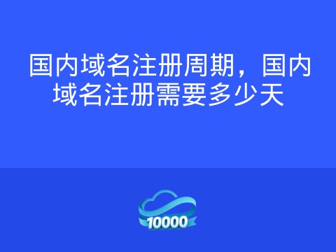 国内域名注册周期,国内域名注册需要多少天