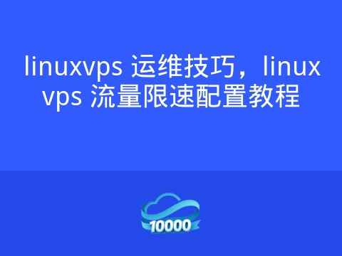 linuxvps 运维技巧,linuxvps 流量限速配置教程