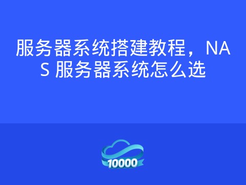 服务器系统搭建教程，NAS 服务器系统怎么选