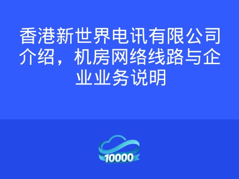 香港新世界电讯有限公司介绍,机房网络线路与企业业务说明