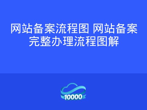 网站备案流程图 网站备案完整办理流程图解