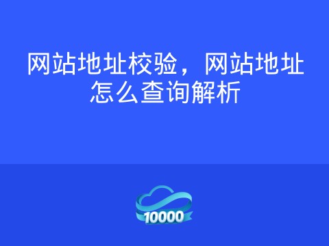网站地址校验,网站地址怎么查询解析