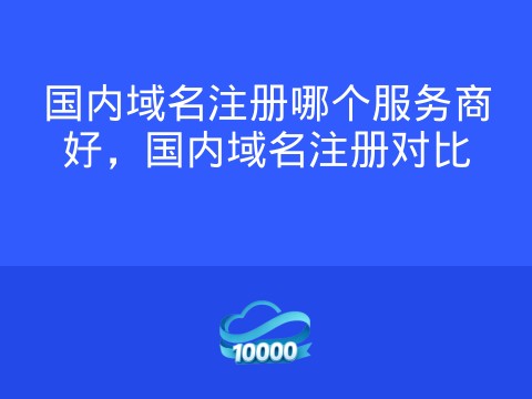 国内域名注册哪个服务商好,国内域名注册对比