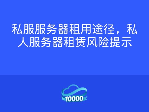 私服服务器租用途径,私人服务器租赁风险提示