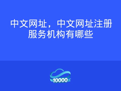 中文网址,中文网址注册服务机构有哪些