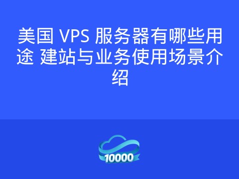 美国 VPS 服务器有哪些用途 建站与业务使用场景介绍