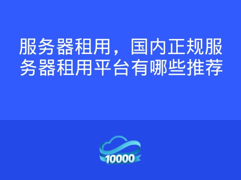 服务器租用,国内正规服务器租用平台有哪些推荐