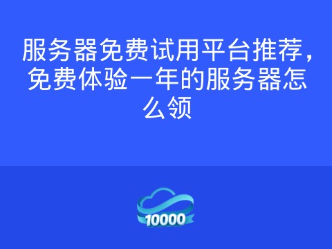 服务器免费试用平台推荐,免费体验一年的服务器怎么领