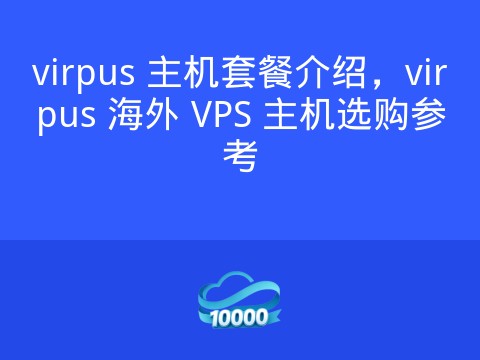 virpus 主机套餐介绍,virpus 海外 VPS 主机选购参考