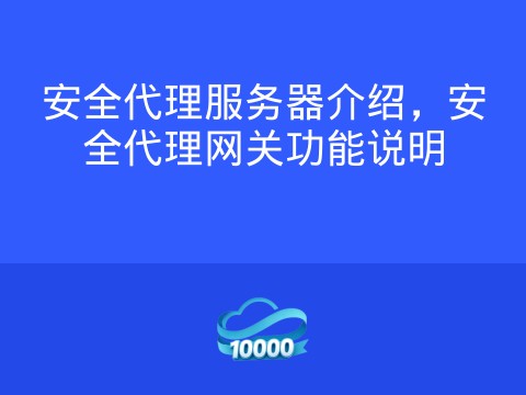 安全代理服务器介绍,安全代理网关功能说明