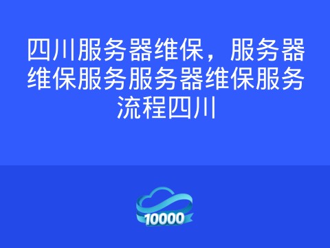 四川服务器维保,服务器维保服务服务器维保服务流程四川