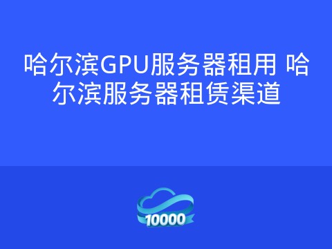 哈尔滨GPU服务器租用 哈尔滨服务器租赁渠道
