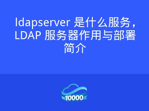 ldapserver 是什么服务,LDAP 服务器作用与部署简介