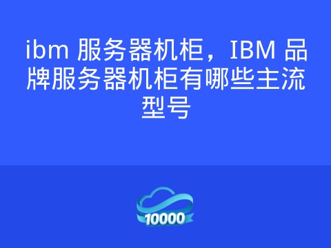 ibm 服务器机柜,IBM 品牌服务器机柜有哪些主流型号