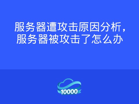 服务器遭攻击原因分析,服务器被攻击了怎么办
