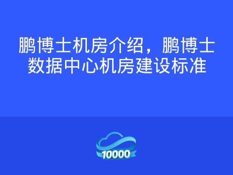 鹏博士机房介绍,鹏博士数据中心机房建设标准