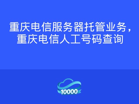 重庆电信服务器托管业务,重庆电信人工号码查询