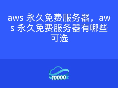 aws 永久免费服务器,aws 永久免费服务器有哪些可选