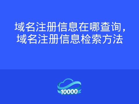 域名注册信息在哪查询,域名注册信息检索方法